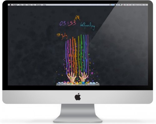 Как использовать на Рабочем столе обои с часами